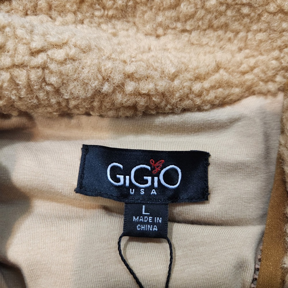 Cozy Patchwork Teddy Jacket - Tan Multi - Picture 7 of 11